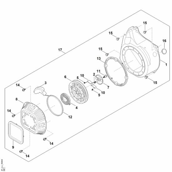Picture of J - Sistema di avviamento e scatola filtro aria EHC 700.0 (EHC700-0003)